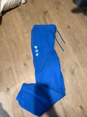 Roller Rabbit Royal Blue Heart-Accent Joggers